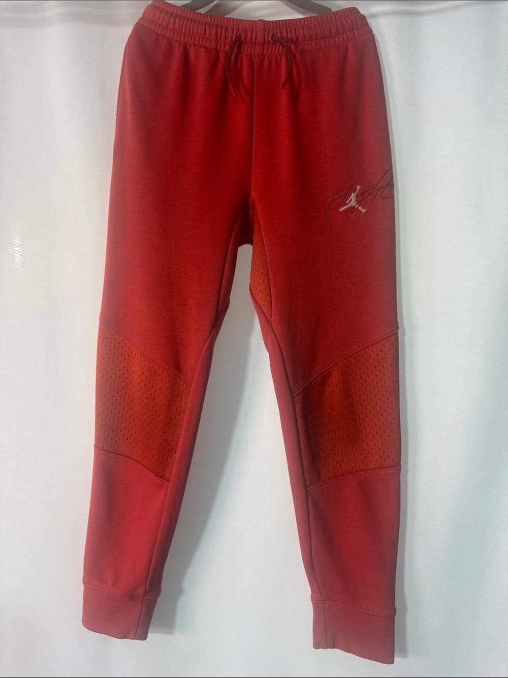 Jordan Kids Red/Orange Joggers with Signature Jumpman